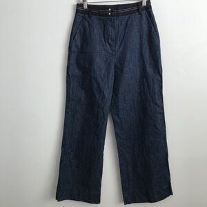 ELIZABETH AND JAMES WOMENS TROUSERS WIDE LEG PANT FLAT FRONT